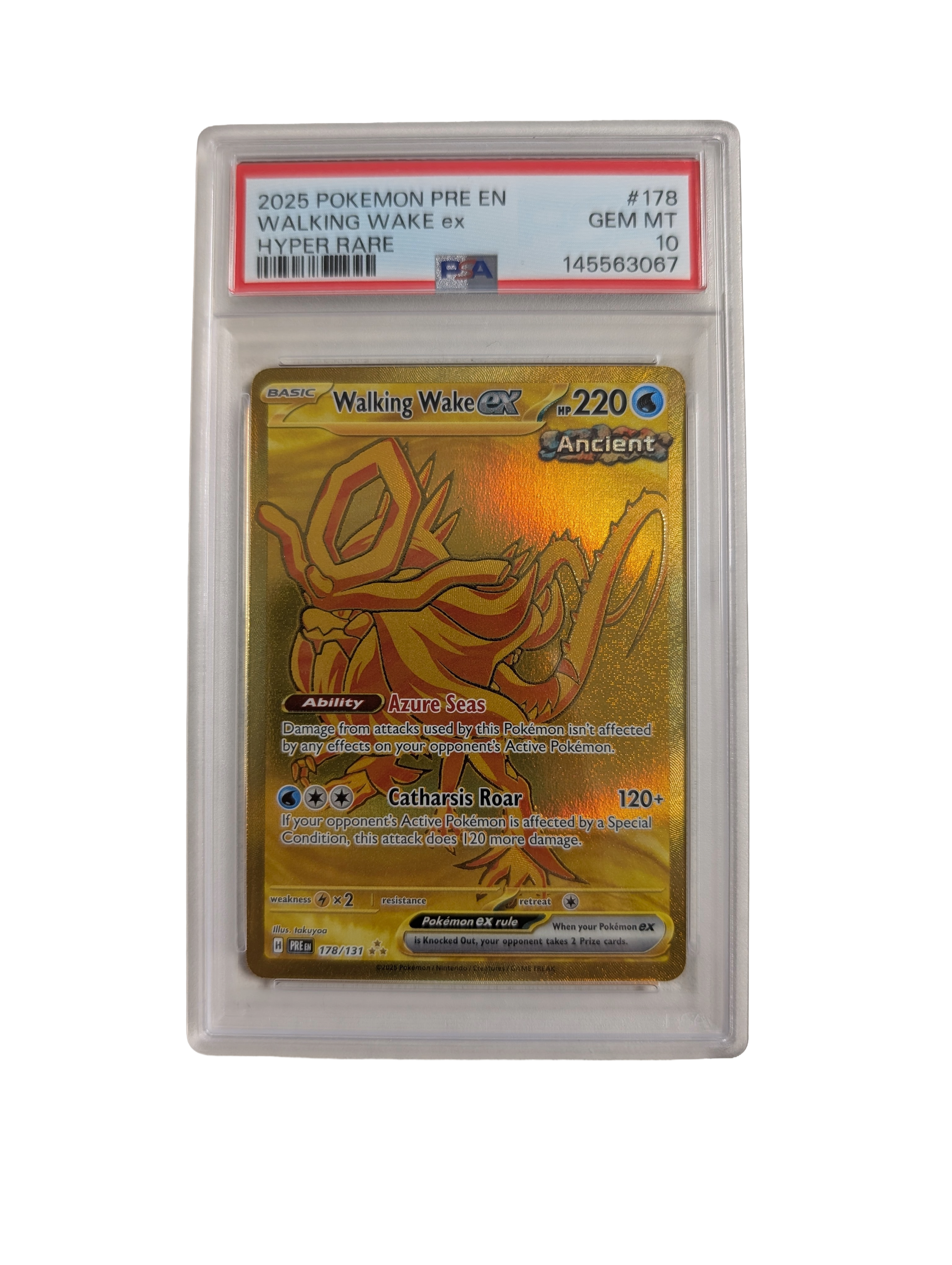 Pokemon - Windewoge ex Hyper Rare #178 (English) - PSA 10