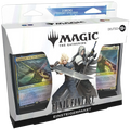 Ein Produktfoto des Magic: The Gathering Final Fantasy Einsteigerpakets in deutscher Sprache. Die Verpackung zeigt Cloud Strife und Sephiroth sowie zwei im Set enthaltene Spielkarten.